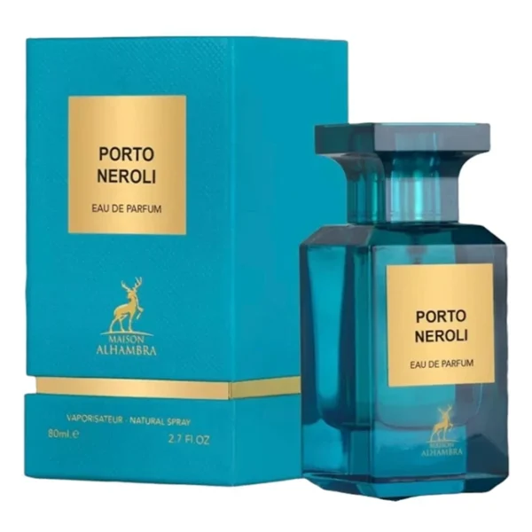 Porto Neroli by Maison Alhambra Fragrance World - For Unisex -  Eau De Parfum - Vaporisateur Natural Spray - Long Lasting Fragrance - Ideal Gift - 80mL