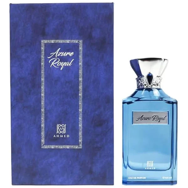 Azure Royal by Ahmed Al Maghribi - For Unisex - Eau De Parfum - Woody Floral Musk fragrance -  Long Lasting Fragrance - Ideal Gift - 100mL