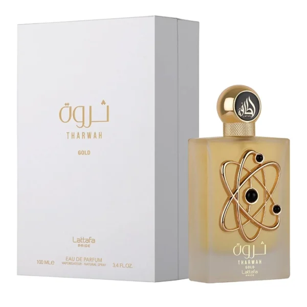 Tharwah Gold by Lattafa - For Women - Lattafa Pride - Eau De Parfum - Vaporisateur Natural Spray - Oriental Floral fragrance -  Long Lasting Fragrance - Ideal Gift - 100mL