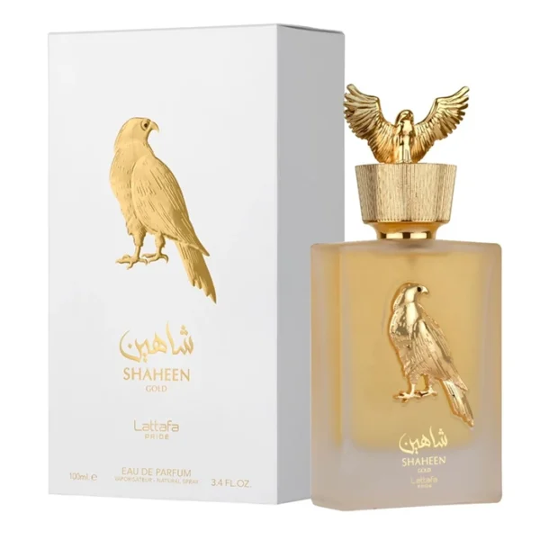 Shaheen Gold by Lattafa - For Unisex - Eau De Parfum - Vaporisateur Natural Spray - Lattafa Pride - Long Lasting Fragrance - Ideal Gift - 100mL