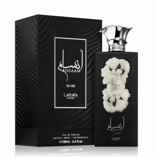 Ansaam Silver by Lattafa - For Unisex - Eau De Parfum - Long Lasting Fragrance - Ideal Gift - 100mL