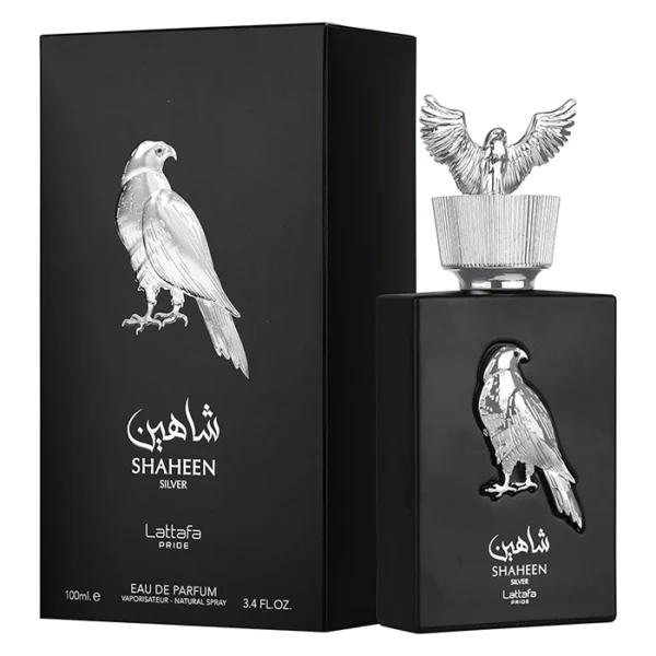 Shaheen Silver by Lattafa - For Unisex - Eau De Parfum - Vaporisateur Natural Spray - Long Lasting Fragrance - Ideal Gift - 100mL