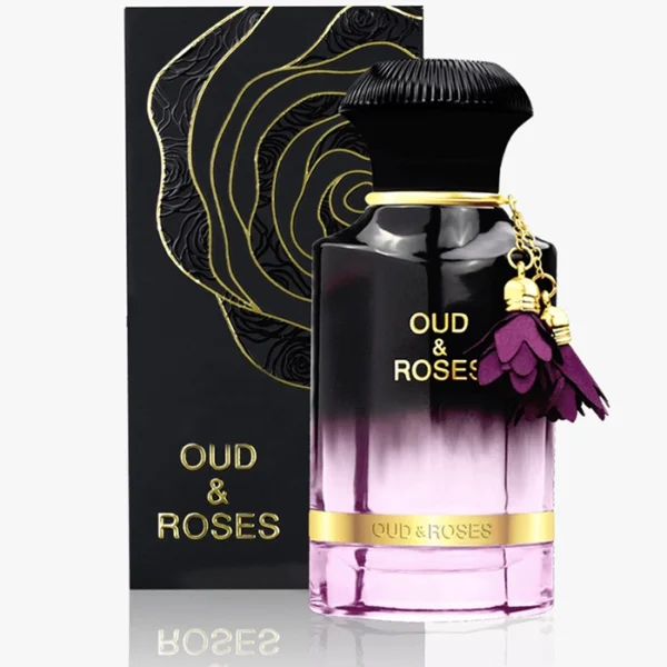 Oud & Roses by Ahmed Al Maghribi - For Unisex -  Floral Sandalwood, Lavender, Musk, Rose, Lemon Scent -  Long Lasting Fragrance - Ideal Gift - 60mL