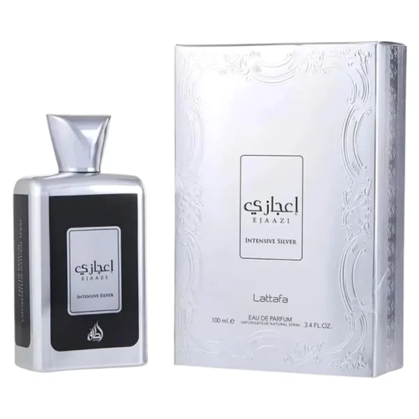 Ejaazi Intensive Silver by Lattafa - For Unisex - Aromatic Fruity fragrance - Long Lasting Fragrance - Ideal Gift - 100mL