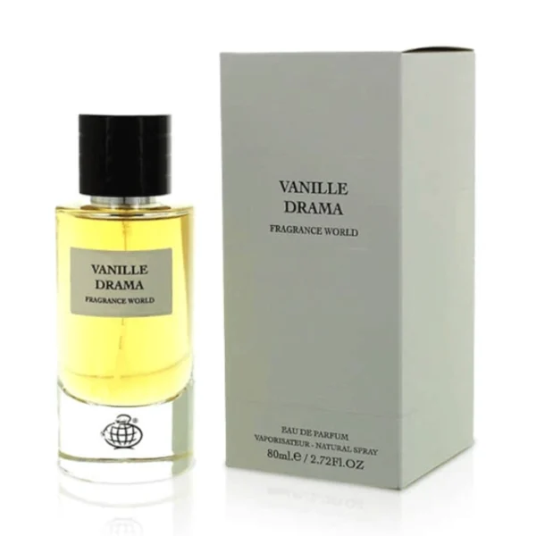 Vanille Drama by Fragrance World - For Unisex - Eau De Parfum - Gourmet Sweet Fragrance -  Long Lasting Fragrance - Ideal Gift - 80mL