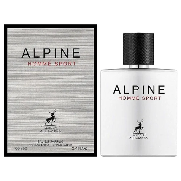 Alpine Homme Sport by Maison Alhambra - For Men - Eau De Parfum - Woody Aromatic fragrance - Long Lasting Fragrance - Ideal Gift - 100mL