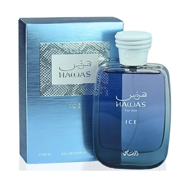 Hawas Ice by Rasasi - For Men - Eau De Parfum - Aromatic fragrance - Long Lasting Fragrance - Ideal Gift - 100mL