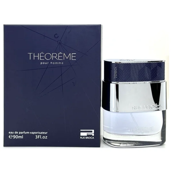 Theoreme Pour Homme by Rue Broca - For Men - Eau De Parfum Vaporisateur - Woody Spicy fragrance - Long Lasting Fragrance - Ideal Gift - 90mL