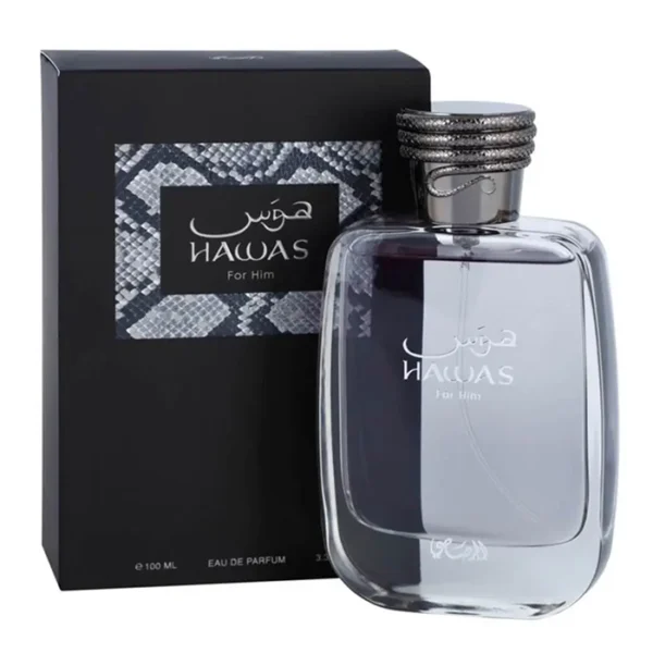 Hawas by Rasasi - For Men - Eau De Parfum - Aromatic Aquatic fragrance - Long Lasting Fragrance - Ideal Gift - 100mL