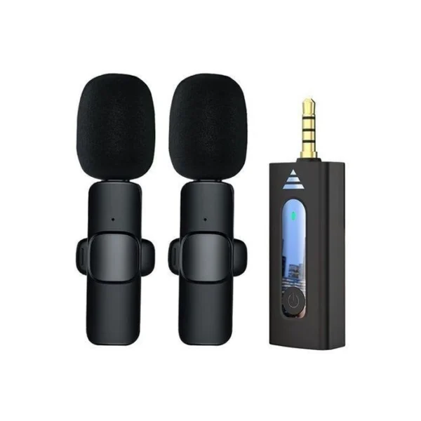 K35 Pro Dual Wireless Microphone.