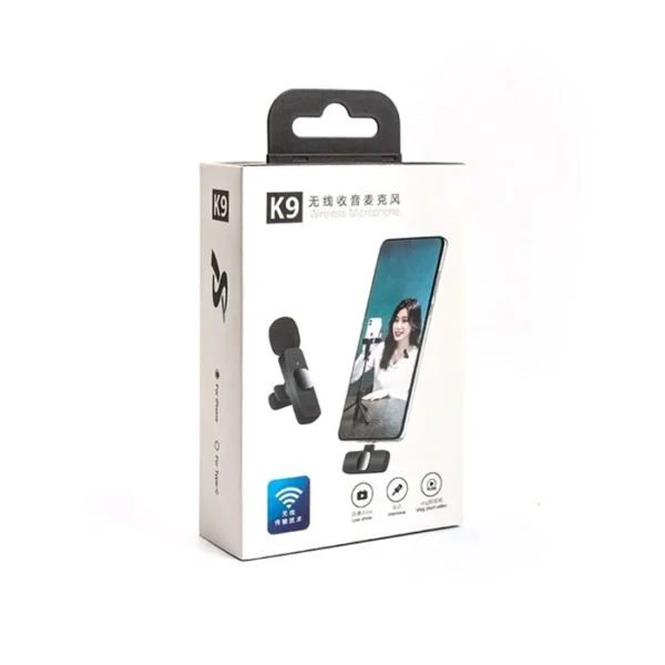 K9 Wireless Collar Mic iPhone/Android & Type C Supported Wireless Microphone