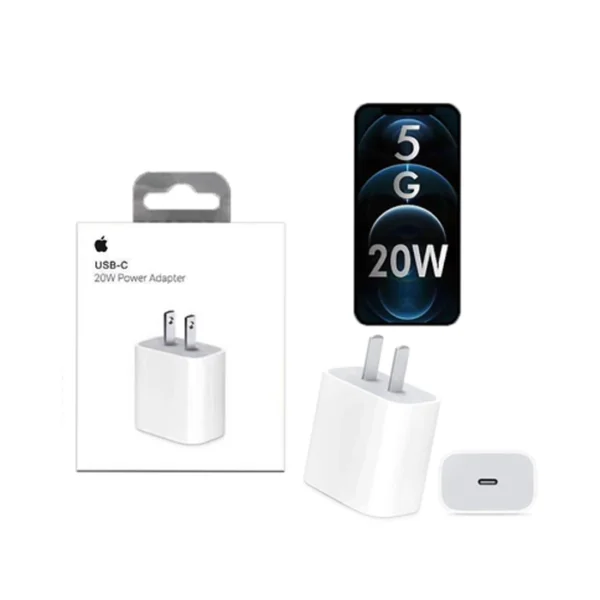 IPHONE USB-C PD 20W Power Adapter Charger 2 Pin (USA PIN)