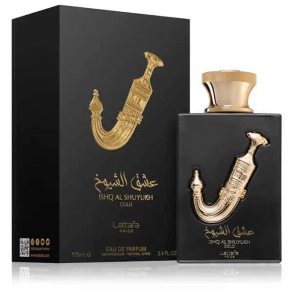 Ishq Al Shuyukh by Gold Lattafa - For Unisex - Eau De Parfum - Vaporisateur Natural Spray -  Oriental Vanilla fragrance -  Long Lasting Fragrance - Ideal Gift - 100mL